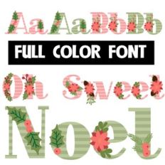 Oh Sweet Noel Color Font