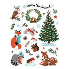 Winter Woodland Animals Sticker Set 2