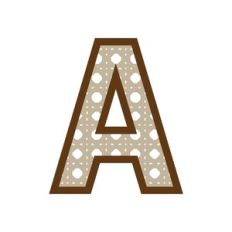 Letter A Rattan