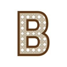 Letter B Rattan