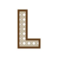 Letter L Rattan