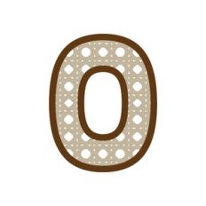 Letter O Rattan
