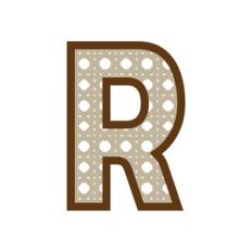Letter R Rattan