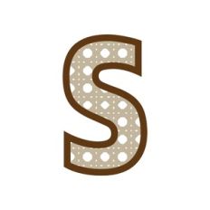 Letter S Rattan