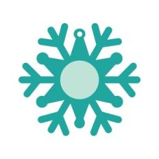 Snowflake Photo Ornament