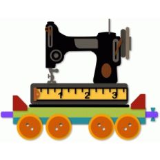 quilt train sew machine car