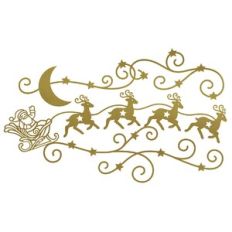 Santa sleigh scene