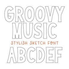 BFC Groovy Music Retro Sketch Font