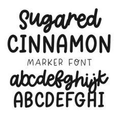 BFC Sugared Cinnamon Marker Script Font