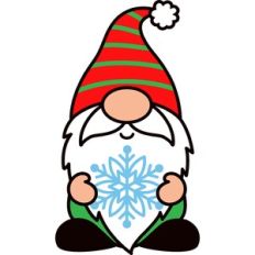 Gnome with snowflake