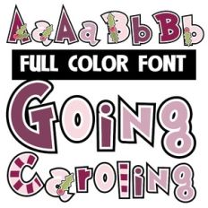 Going Caroling Color Font
