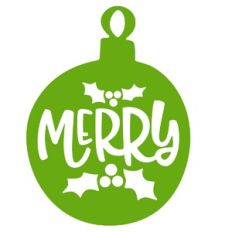 Merry Ornament