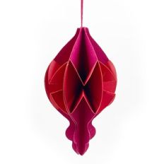3D Teardrop Bulb Christmas Ornament