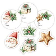 Christmas Baking Stickers v1