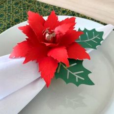 Christmas Flower Napkin Holder