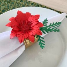 Christmas Flower Napkin Holder