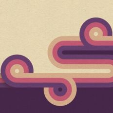 Retro 80's Swirl Background
