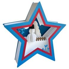 Christmas star snowman