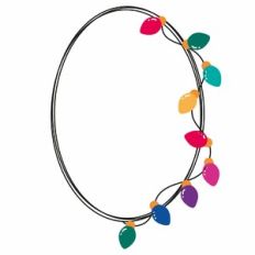 Christmas Lights Oval Frame