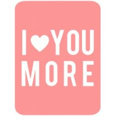 love you lmore 3x4 life card