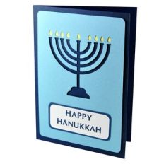 Happy Hanukkah Layered Stencil Card