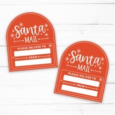 Santa Mail Tag