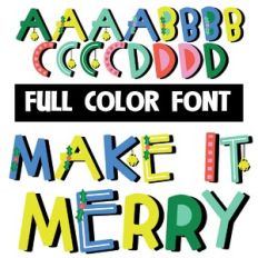 Make It Merry Color Font