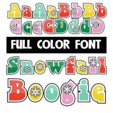 Snowfall Boogie Color Font