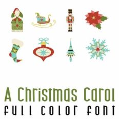 A Christmas Carol Full Color Font