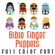 Bible Finger Puppets Full Color Font