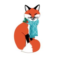 Winter Fox Sitting