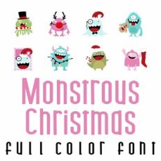 Monstrous Christmas Full Color Font