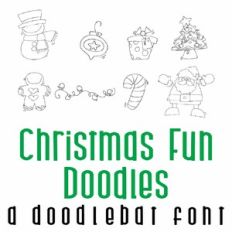 Christmas Fun Doodles Doodlebat Font