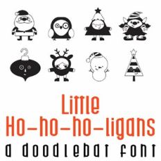 Little Ho-Ho-Ho-ligans Doodlebat Font