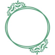 circle leaves frame