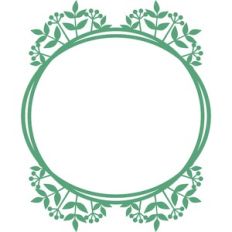circle leaves frame