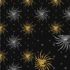 fireworks glitter gold and silver happy new year pattern