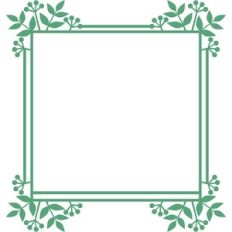 square leaves frame