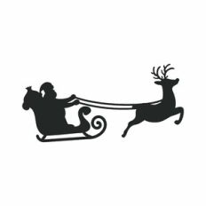 Santa and reindeer