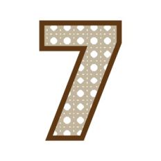 Number 7 Rattan