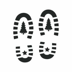 Santa Boot Print