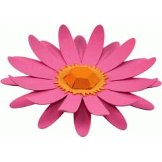 3d flat daisy