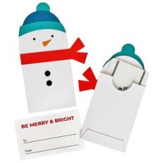 Snowman Gift Card Holder