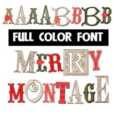 Merry Montage Color Font