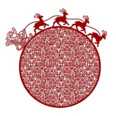 Christmas Santa scene