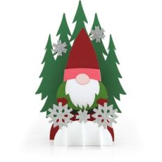 5X7 Grid Pop Up Card Christmas Gnome