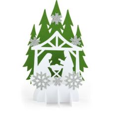 5X7 Grid Pop Up Card Nativity