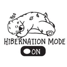 Hibernation Mode On Cut File with Bear