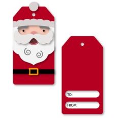 Tag Christmas Kringle Claus Two Sided