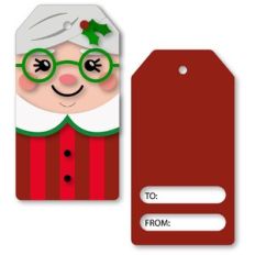 Tag Christmas Mrs Kringle Two Sided